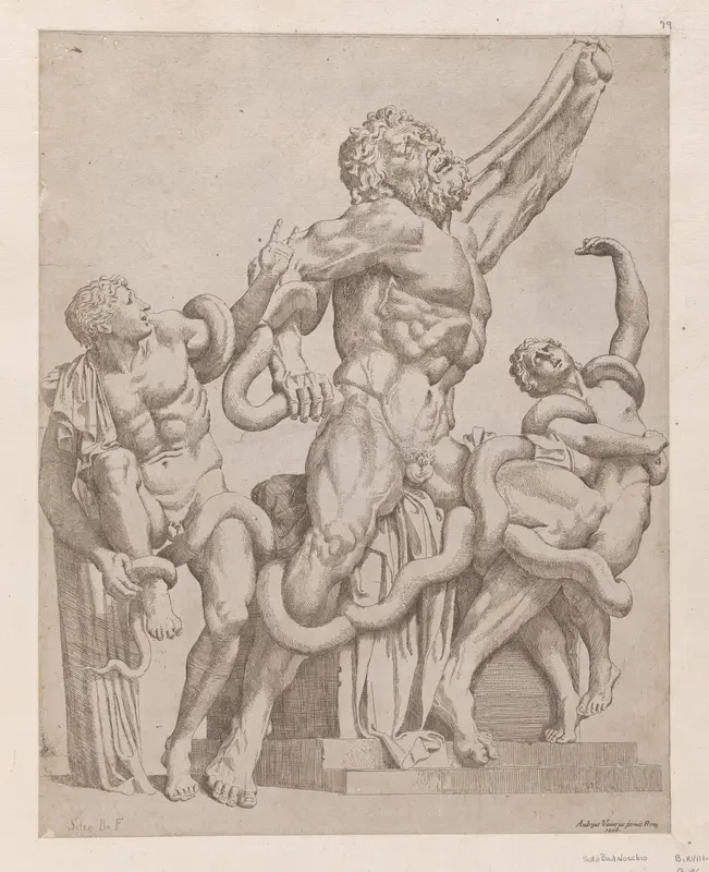 Laocoon, from "Speculum Romanae Magnificentiae" Wall Art by Sisto Badalocchio - High-Resolution Digital Print