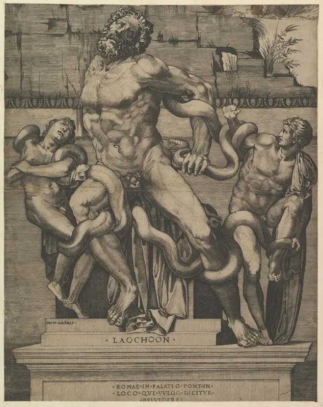 Laocoon, from "Speculum Romanae Magnificentiae"