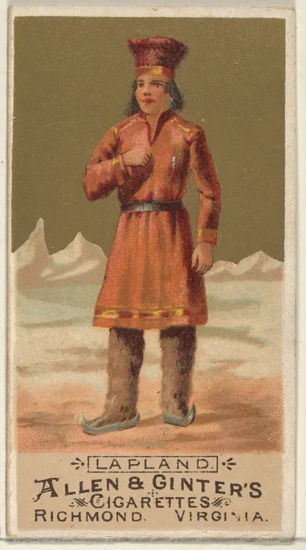 Lapland, from the Natives in Costume series (N16) for Allen & Ginter Cigarettes Brands Wall Art by Allen & Ginter - High-Resolution Digital Print
