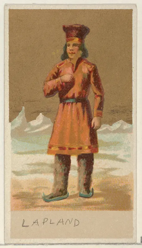 Lapland, from the Natives in Costume series (N16), Teofani Issue, for Allen & Ginter Cigarettes Brands Wall Art by Allen & Ginter - High-Resolution Digital Print
