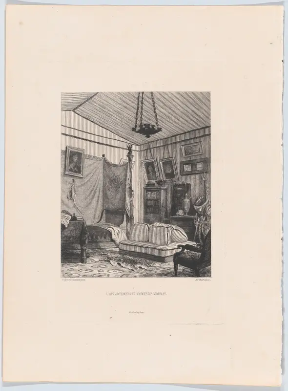 L'appartement du Comte de Mornay Wall Art by Adolphe Martial Potémont, called Martial - High-Resolution Digital Print