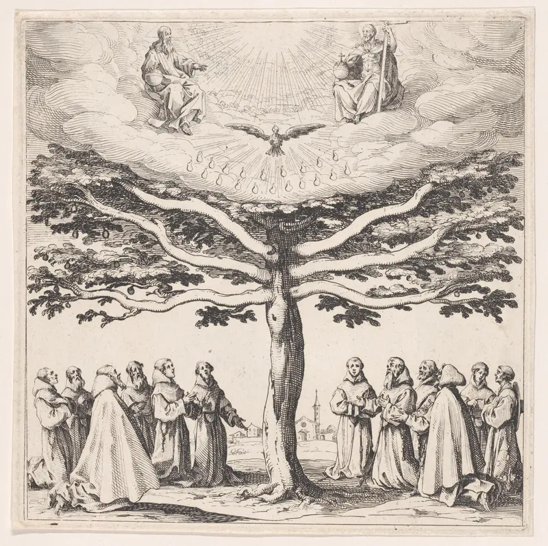 L'Arbre de St. François (The Tree of St. Francis) Wall Art by Jacques Callot - High-Resolution Digital Print
