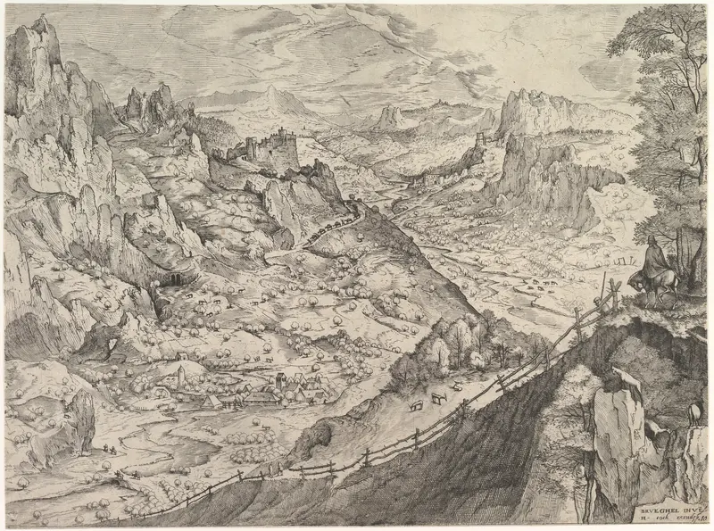 Large Alpine Landscape Wall Art by Johannes van Doetecum I - High-Resolution Digital Print