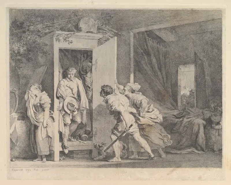 L'Armoire Wall Art by Jean Honoré Fragonard - High-Resolution Digital Print