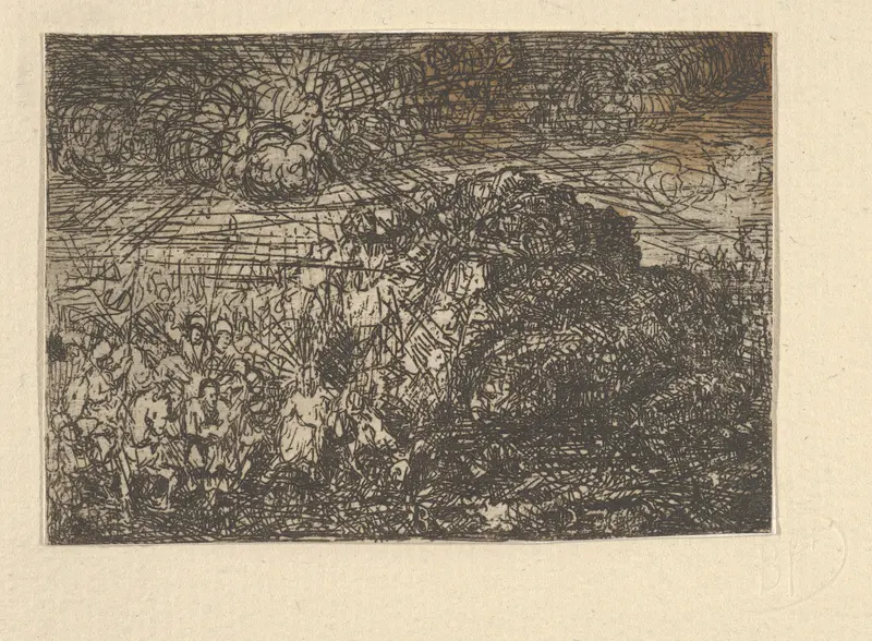 L'Arrestation du Christ (The Arrest of Christ) Wall Art by Rodolphe Bresdin - High-Resolution Digital Print