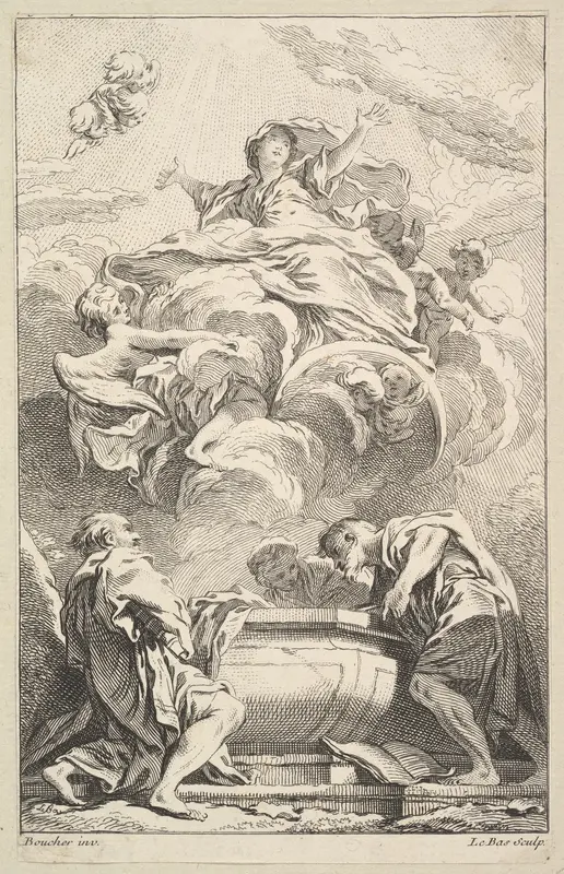 L'Assomption Wall Art by Jacques Philippe Le Bas - High-Resolution Digital Print