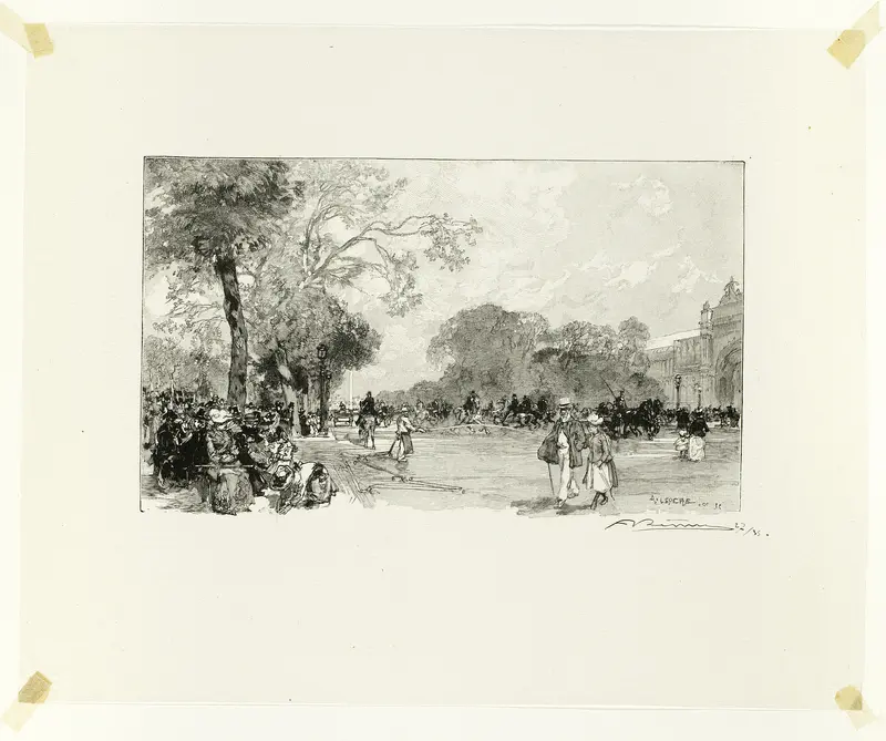 L'Avenue des Champs-Élysées, plate eighteen from Le Long de la Seine et des Boulevards