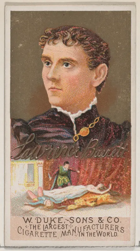 Lawrence Barrett, from the series Great Americans (N76) for Duke brand cigarettes Wall Art by W. Duke, Sons & Co. - High-Resolution Digital Print