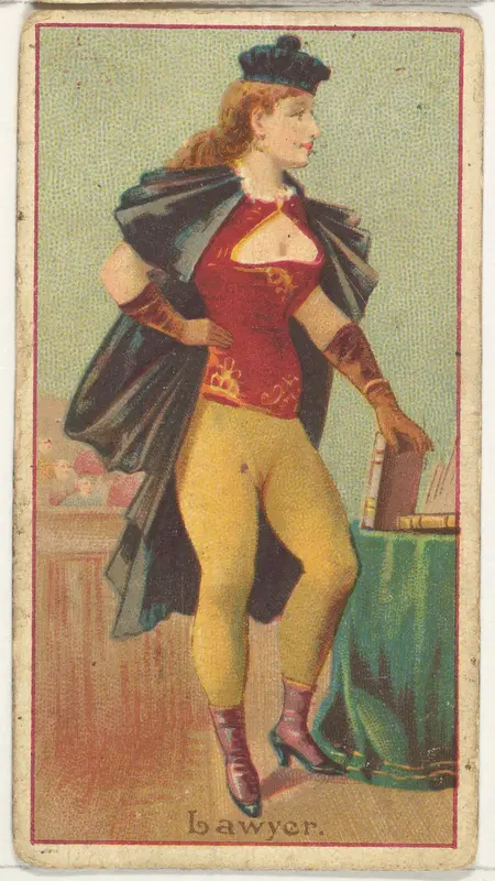 Lawyer, from the Occupations of Women series (N502) for Frishmuth's Tobacco Company Wall Art by Frishmuth's Tobacco Company - High-Resolution Digital Print