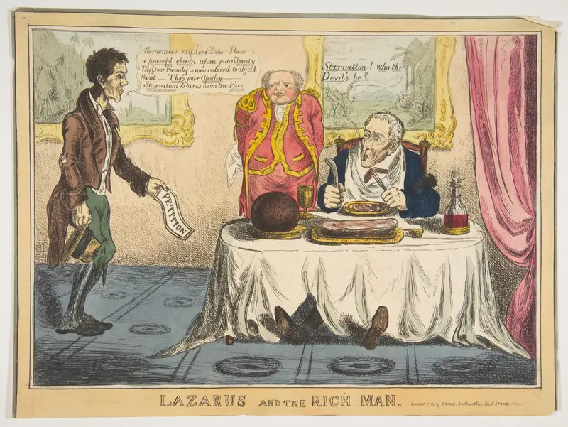 Lazarus and the Rich Man Wall Art by Anonymous, British, 19th century - High-Resolution Digital Print