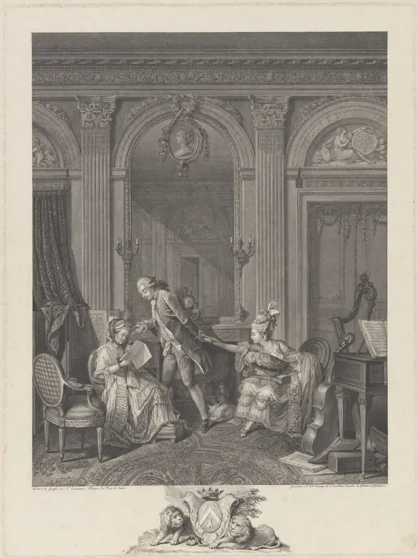 Le Billet Doux Wall Art by Nicolas de Launay - High-Resolution Digital Print