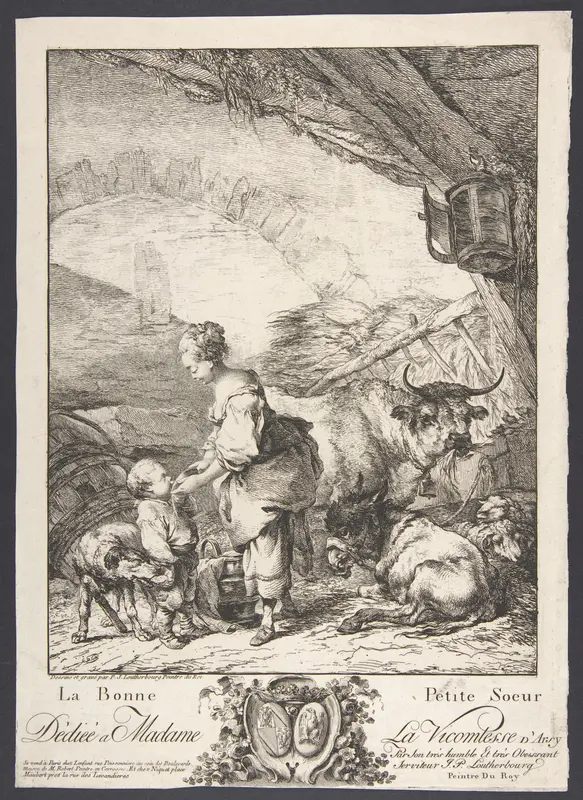 Le Bonne Petite Soeur Wall Art by Philippe Jacques de Loutherbourg - High-Resolution Digital Print