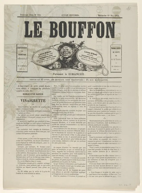 Le Bouffon - Le Salon de 1868 Wall Art by Edward Ancourt - High-Resolution Digital Print
