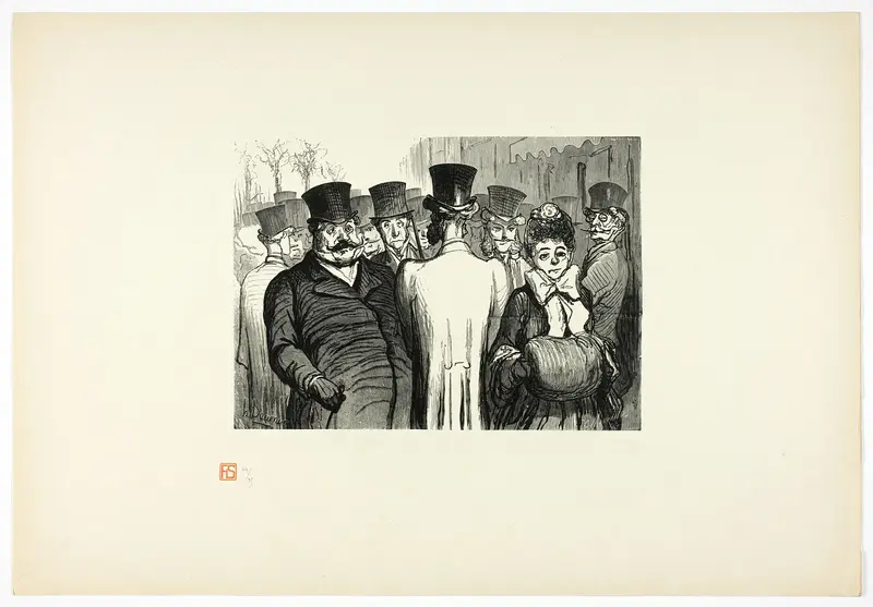Le Boulevard des Italiens, from Tirage Unique de Trente-Six Bois Wall Art by Charles Maurand - High-Resolution Digital Print