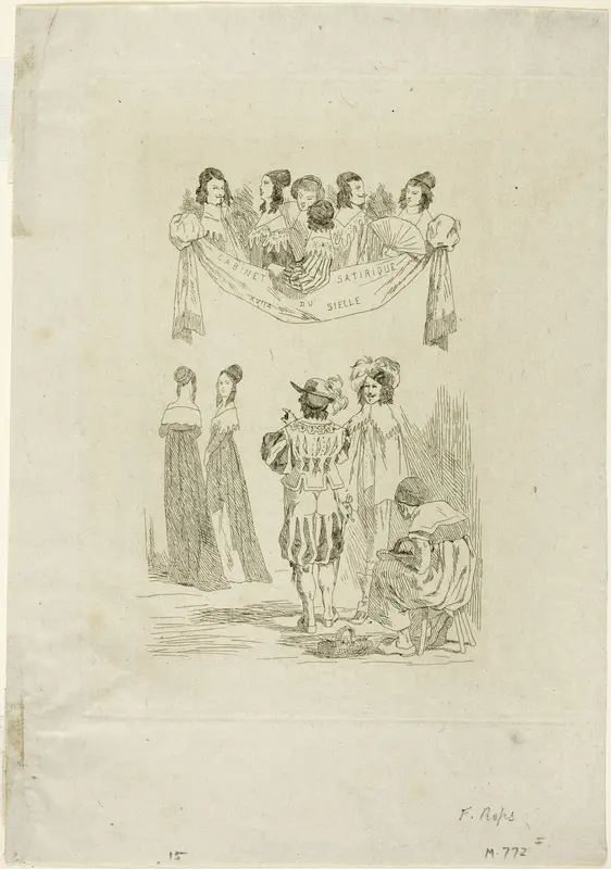 Le cabinet satyrique Wall Art by Félicien Rops - High-Resolution Digital Print