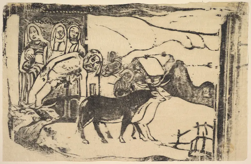 Le Calvarie Breton Wall Art by Paul Gauguin - High-Resolution Digital Print