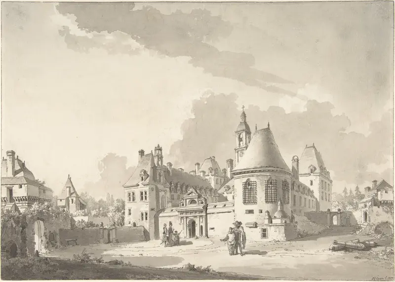 Le château de Kerjean Wall Art by Louis François Cassas - High-Resolution Digital Print