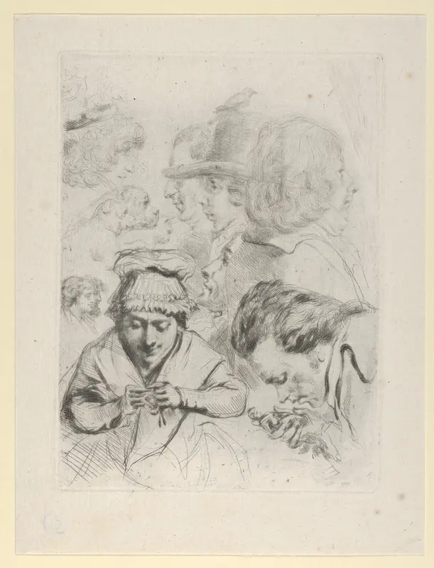 Le Citoyen Aubourg, Mme Aubourg, et leur famille (Citizen Aubourg, Madame  Aubourg, and their Family) Wall Art by Baron Dominique Vivant Denon - High-Resolution Digital Print