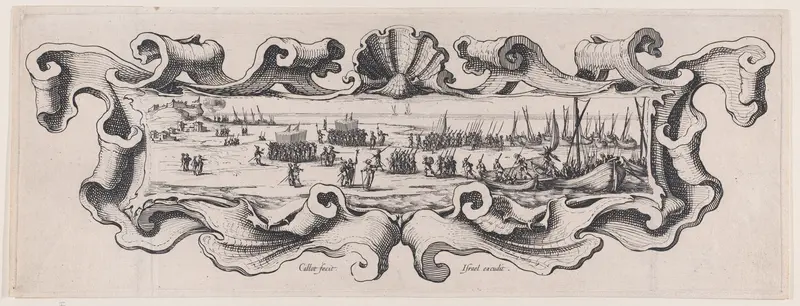 Le Débarquement des Troupes (The Landing of the Troops) Wall Art by Jacques Callot - High-Resolution Digital Print