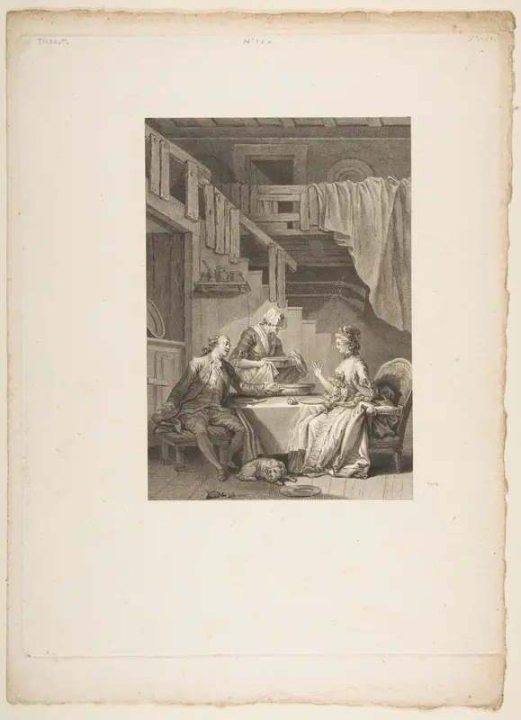 Le Faucon, La Coupe Enchantee, from "Contes et nouvelles en vers par Jean de La Fontaine. A Paris, de l'imprimerie de P. Didot, l'an III de la République, 1795" Wall Art by Jean-Baptiste Tilliard - High-Resolution Digital Print