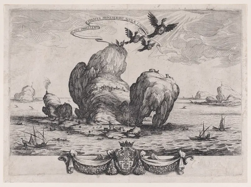 Le Grand Rocher (The Great Rock) Wall Art by Jacques Callot - High-Resolution Digital Print