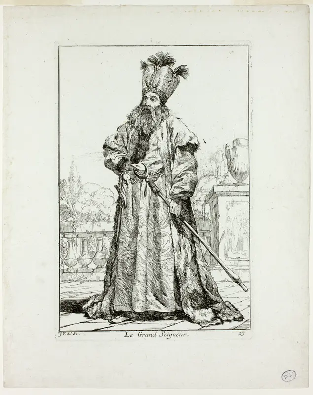 Le Grand Seigneur, plate seventeen from Caravanne du Sultan à la Mecque