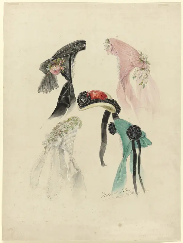 Le Journal des Dames et des Demoiselles, 1865, No. 760, Pl. 15 Wall Art by Unknown - High-Resolution Digital Print