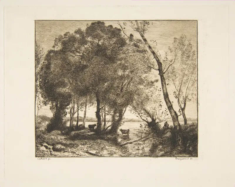 Le Lac Wall Art by Félix Bracquemond - High-Resolution Digital Print
