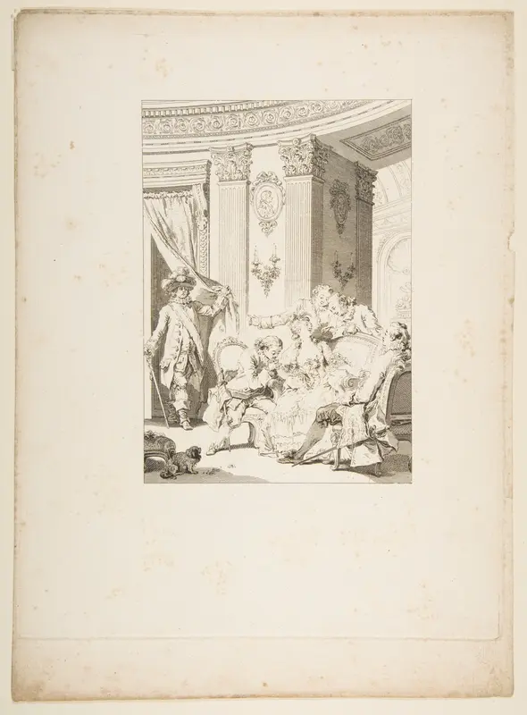 Le Mari Confesseur, from "Contes et nouvelles en vers par Jean de La Fontaine.  A Paris, de l'imprimerie de  P. Didot, l'an III de la République, 1795" Wall Art by Jean-Baptiste Tilliard - High-Resolution Digital Print