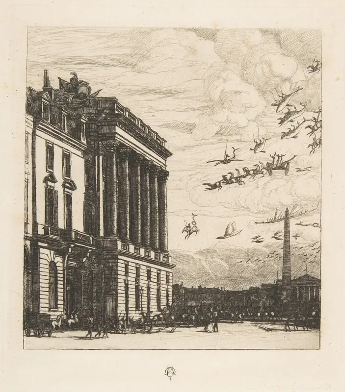 Le Ministere de la Marine (The Admiralty, Paris) Wall Art by Charles Meryon - High-Resolution Digital Print