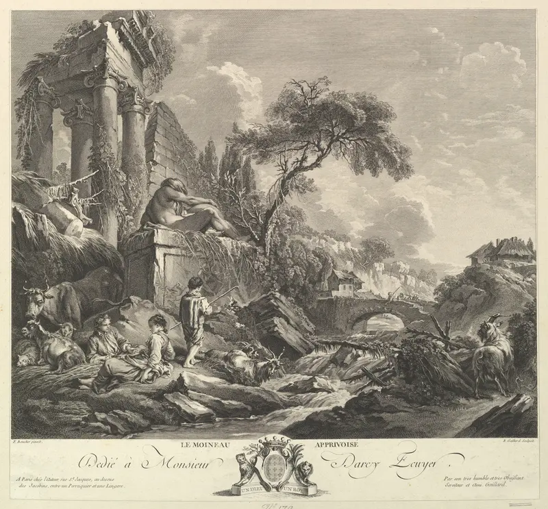 Le Moineau Apprivoisé (The Tame Sparrow) Wall Art by René Gaillard - High-Resolution Digital Print