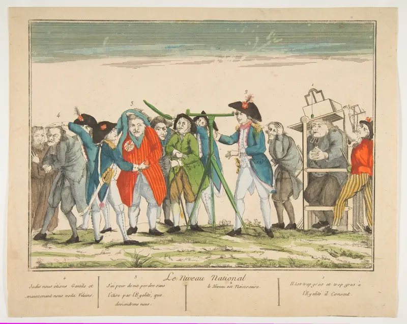 Le Niveau Nationale (The National Level) Wall Art by Anonymous, French, 18th century - High-Resolution Digital Print