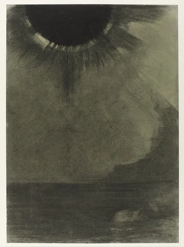 Le Noyé Wall Art by Odilon Redon - High-Resolution Digital Print