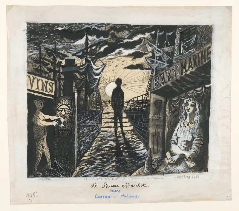 Le Pauvre Matelot. opera. Cocteau - Milhaud Wall Art by Unknown - High-Resolution Digital Print