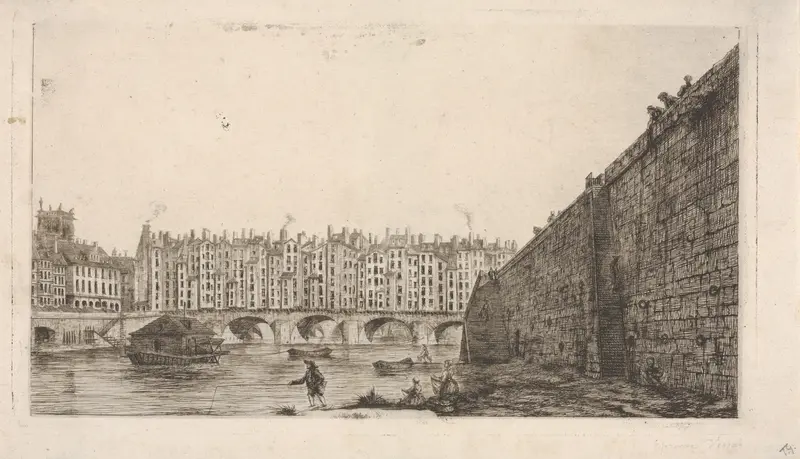 Le Pont-au-Change vers 1784 Wall Art by Charles Meryon - High-Resolution Digital Print