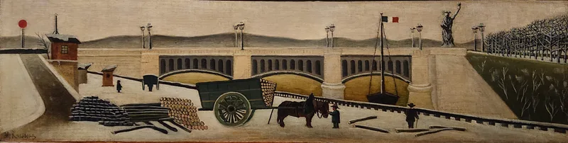 Le Pont de Grenelle Wall Art by Henri Rousseau - High-Resolution Digital Print