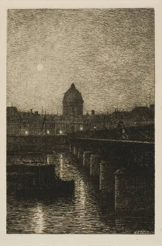 Le Pont des Arts Wall Art by Maxime Lalanne - High-Resolution Digital Print