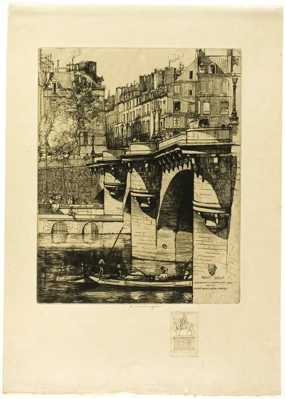 Le Pont Neuf, Paris (with remarque)