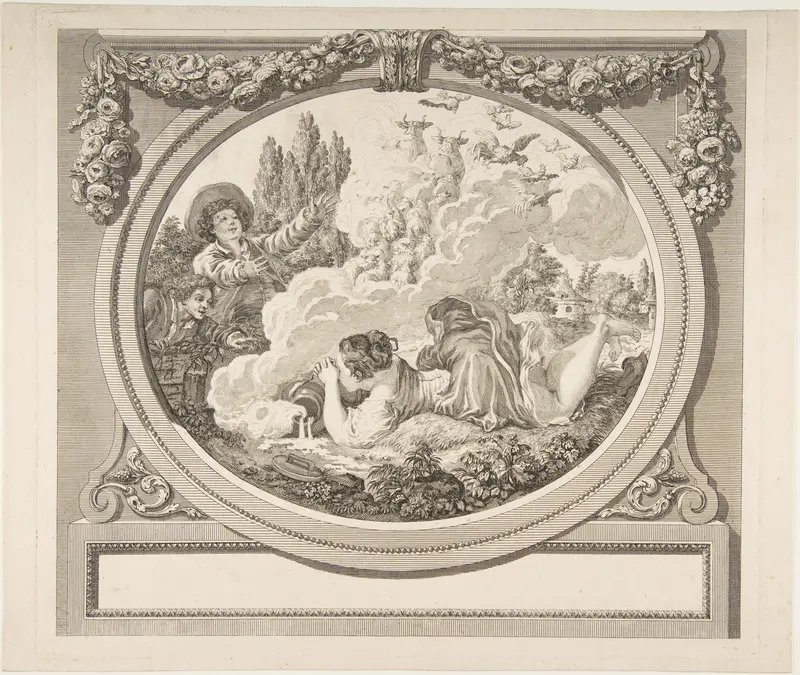 Le Pot au Lait Wall Art by Jean Honoré Fragonard - High-Resolution Digital Print