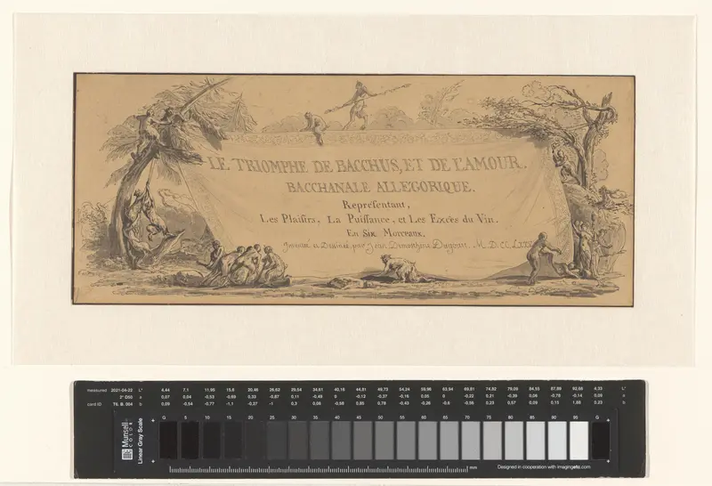 Le Triomphe de Bacchus, et de l'Amour. Wall Art by Jean Démosthène Dugourc - High-Resolution Digital Print