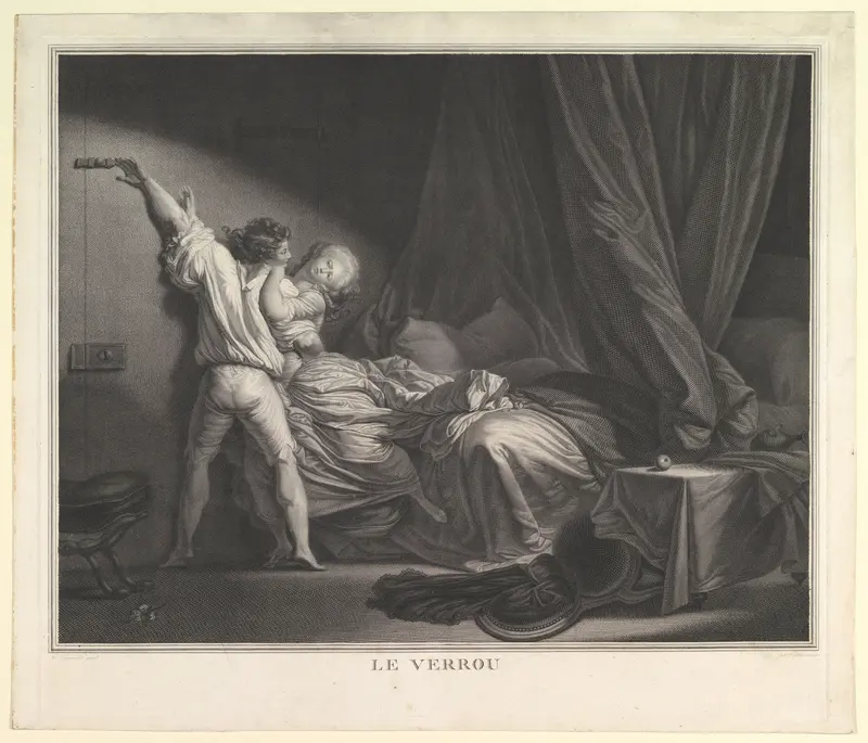 Le Verrou Wall Art by Jean Honoré Fragonard - High-Resolution Digital Print