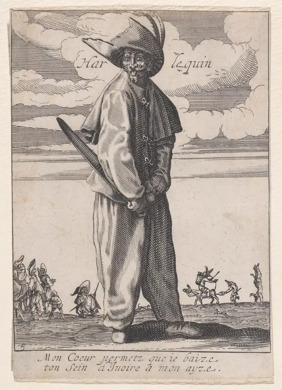 Le Zani ou Scapin, from "Les Trois Pantalons pièces appélees Les Trois Acteurs" (The Three Pants also called the Three Actors) Wall Art by Anonymous - High-Resolution Digital Print