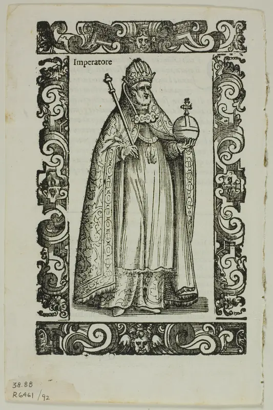 Leaf from Habiti antichi e moderni, plate 92 from Woodcuts from Books of the XVI Century Wall Art by Cesare Vecellio - High-Resolution Digital Print