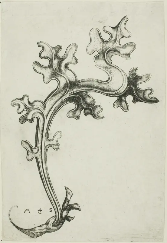 Leaf Ornament Wall Art by Martin Schongauer - High-Resolution Digital Print