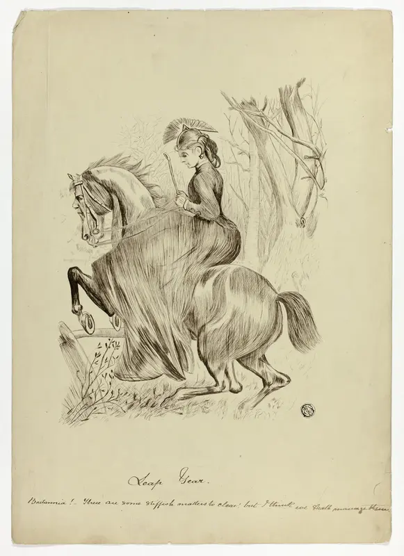 Leap Year, Britannia! Wall Art by Sir John Tenniel - High-Resolution Digital Print