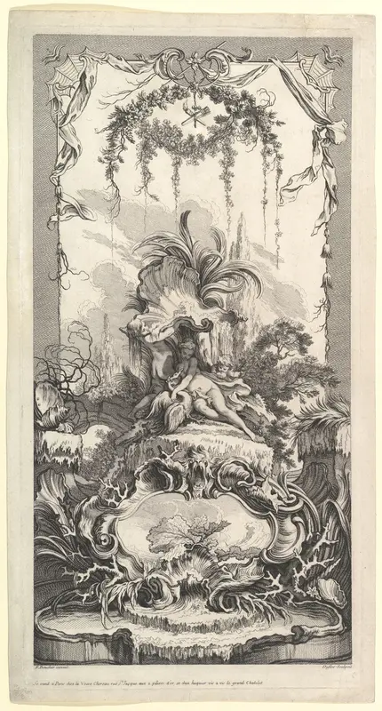 Leda and the Swan Wall Art by Claude Augustin Duflos le Jeune - High-Resolution Digital Print