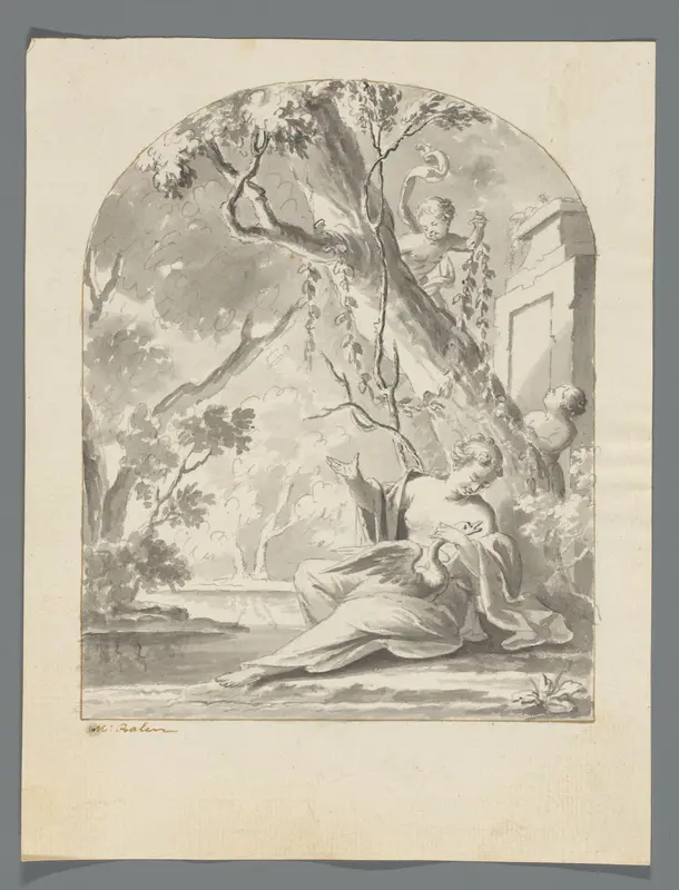 Leda en de zwaan Wall Art by Unknown - High-Resolution Digital Print