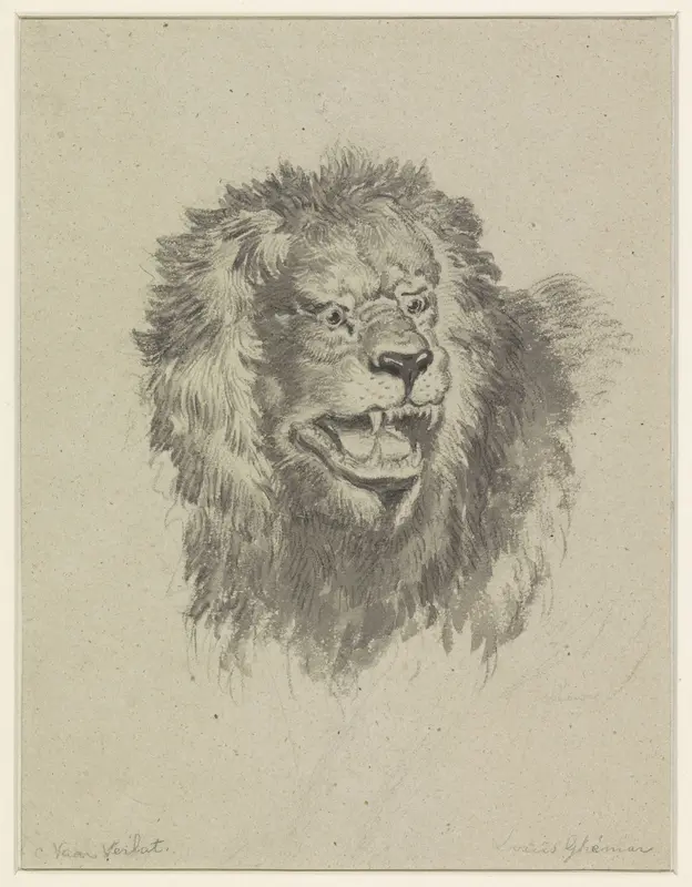 Leeuwenkop Wall Art by Louis Ghémar - High-Resolution Digital Print