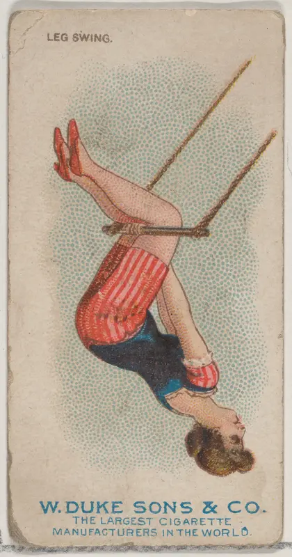 Leg Swing, from the Gymnastic Exercises series (N77) for Duke brand cigarettes Wall Art by W. Duke, Sons & Co. - High-Resolution Digital Print