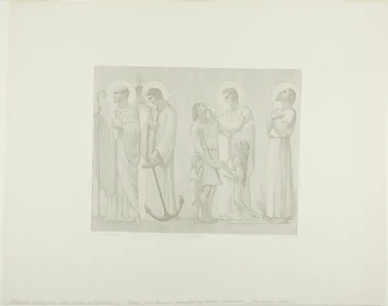 Legendary Saints of France (center frieze)